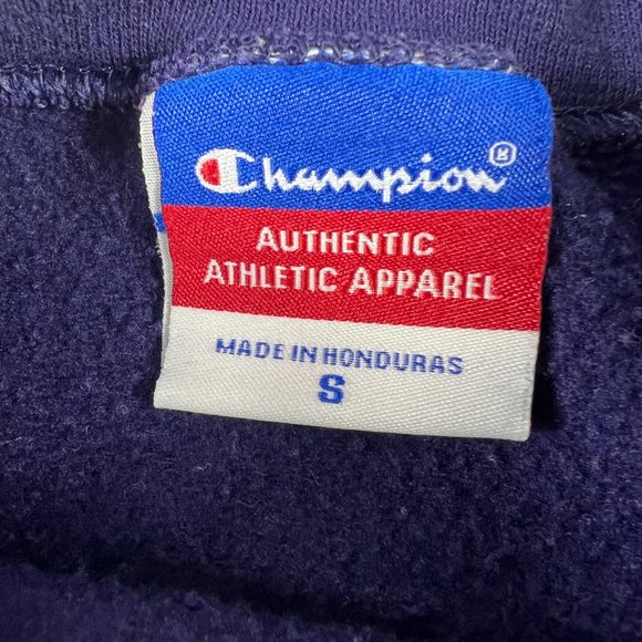 Champion Spring Hill Badger Alabama Sweatshirt Adult Small Purple Faded Crewneck - Picture 7 of 14